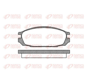 Sada brzdových destiček, kotoučová brzda REMSA 0292.00