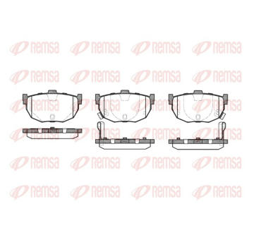 Sada brzdových destiček, kotoučová brzda REMSA 0294.22