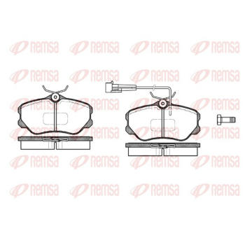 Sada brzdových destiček, kotoučová brzda REMSA 0303.02