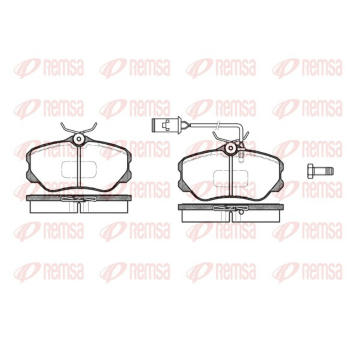 Sada brzdových destiček, kotoučová brzda REMSA 0303.12