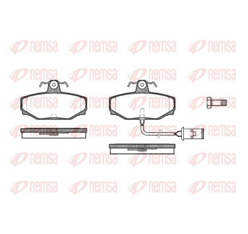 Sada brzdových destiček, kotoučová brzda REMSA 0304.02