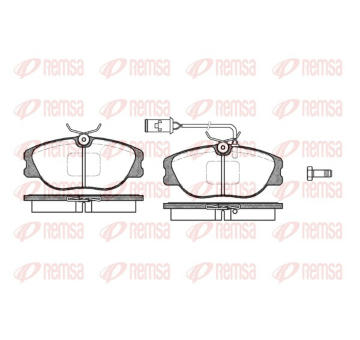 Sada brzdových destiček, kotoučová brzda REMSA 0305.02