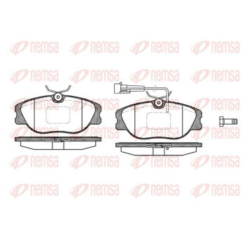 Sada brzdových destiček, kotoučová brzda REMSA 0305.12