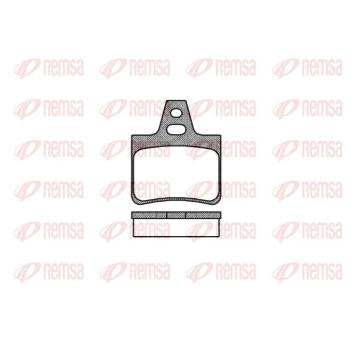 Sada brzdových destiček, kotoučová brzda REMSA 0311.00