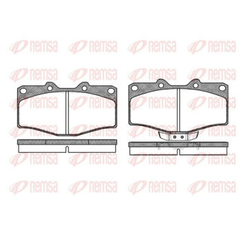 Sada brzdových destiček, kotoučová brzda REMSA 0315.02