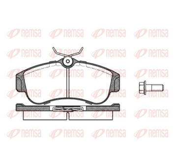 Sada brzdových destiček, kotoučová brzda REMSA 0320.00