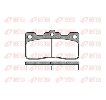 Sada brzdových destiček, kotoučová brzda REMSA 0326.00