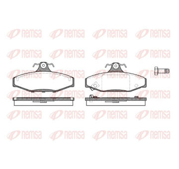 Sada brzdových destiček, kotoučová brzda REMSA 0335.12