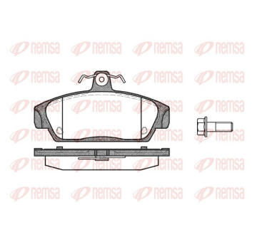 Sada brzdových destiček, kotoučová brzda REMSA 0336.00