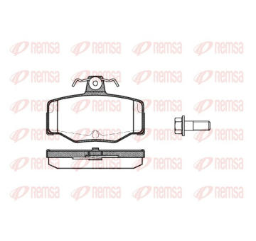 Sada brzdových destiček, kotoučová brzda REMSA 0343.00
