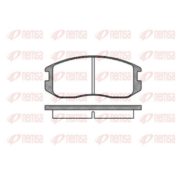 Sada brzdových destiček, kotoučová brzda REMSA 0357.00