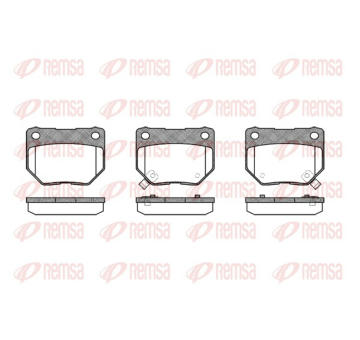 Sada brzdových destiček, kotoučová brzda REMSA 0365.02