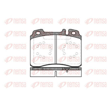 Sada brzdových destiček, kotoučová brzda REMSA 0379.20