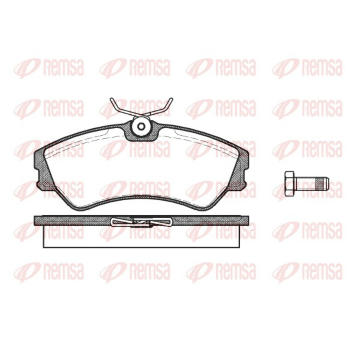 Sada brzdových destiček, kotoučová brzda REMSA 0383.00