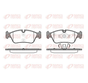 Sada brzdových destiček, kotoučová brzda REMSA 0384.60