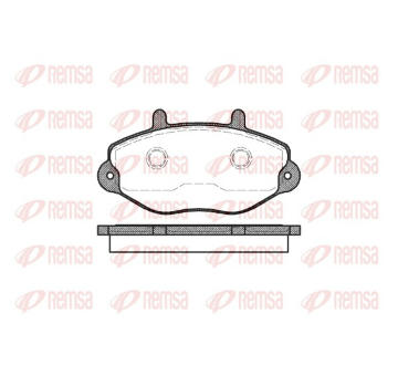 Sada brzdových destiček, kotoučová brzda REMSA 0392.00