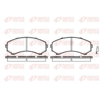 Sada brzdových destiček, kotoučová brzda REMSA 0396.00