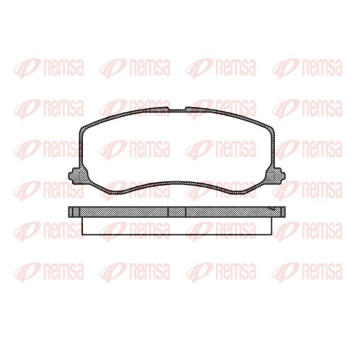 Sada brzdových destiček, kotoučová brzda REMSA 0410.00