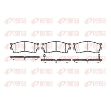 Sada brzdových destiček, kotoučová brzda REMSA 0415.32