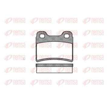 Sada brzdových destiček, kotoučová brzda REMSA 0417.00