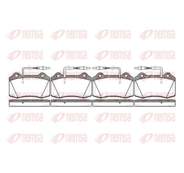 Sada brzdových destiček, kotoučová brzda REMSA 0434.14