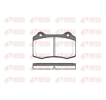 Sada brzdových destiček, kotoučová brzda REMSA 0434.30