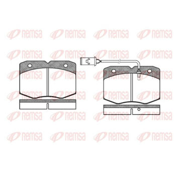 Sada brzdových destiček, kotoučová brzda REMSA 0435.02