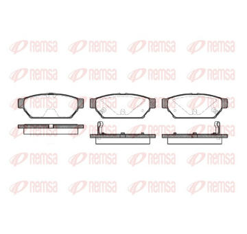 Sada brzdových destiček, kotoučová brzda REMSA 0440.02