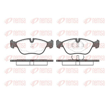 Sada brzdových destiček, kotoučová brzda REMSA 0446.00