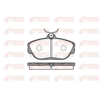 Sada brzdových destiček, kotoučová brzda REMSA 0453.00