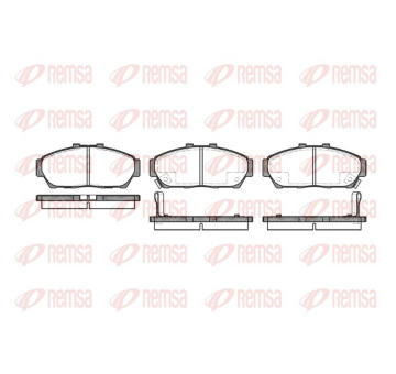 Sada brzdových destiček, kotoučová brzda REMSA 0464.02