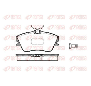 Sada brzdových destiček, kotoučová brzda REMSA 0480.00