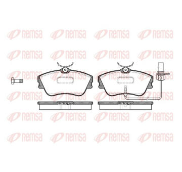 Sada brzdových destiček, kotoučová brzda REMSA 0480.21