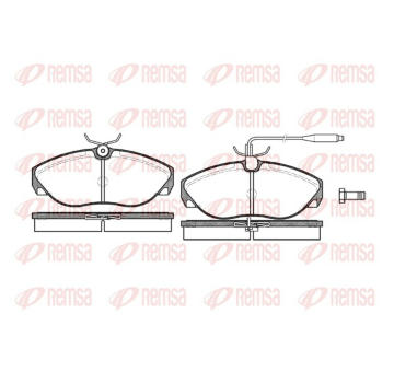 Sada brzdových destiček, kotoučová brzda REMSA 0486.02