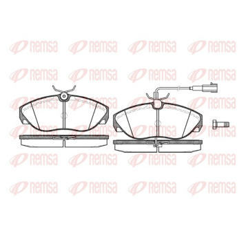 Sada brzdových destiček, kotoučová brzda REMSA 0486.11