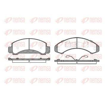 Sada brzdových destiček, kotoučová brzda REMSA 0550.00