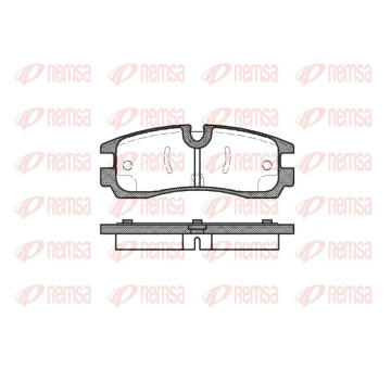 Sada brzdových destiček, kotoučová brzda REMSA 0566.30