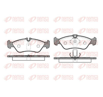 Sada brzdových destiček, kotoučová brzda REMSA 0580.00