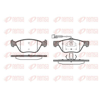 Sada brzdových destiček, kotoučová brzda REMSA 0589.02