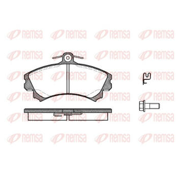 Sada brzdových destiček, kotoučová brzda REMSA 0590.21