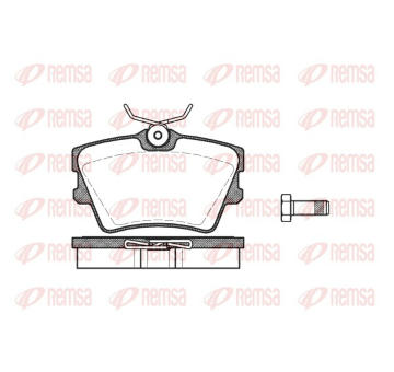 Sada brzdových destiček, kotoučová brzda REMSA 0591.00