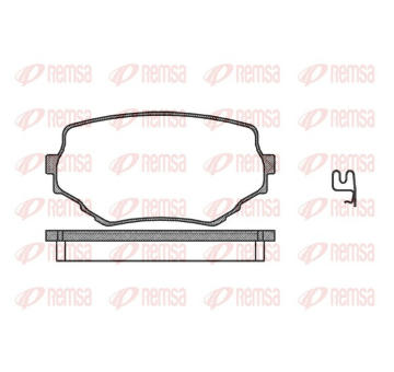 Sada brzdových destiček, kotoučová brzda REMSA 0594.02