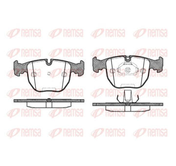 Sada brzdových destiček, kotoučová brzda REMSA 0596.10
