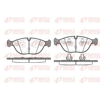 Sada brzdových destiček, kotoučová brzda REMSA 0597.00