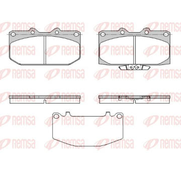 Sada brzdových destiček, kotoučová brzda REMSA 0599.32