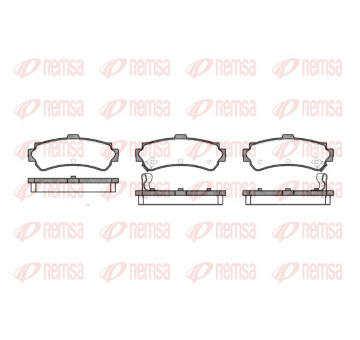 Sada brzdových destiček, kotoučová brzda REMSA 0607.02