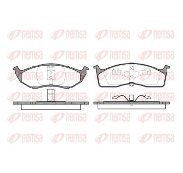 Sada brzdových destiček, kotoučová brzda REMSA 0610.00