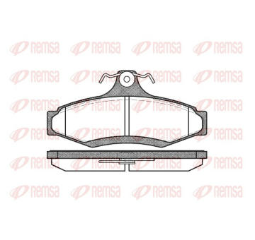 Sada brzdových destiček, kotoučová brzda REMSA 0646.10