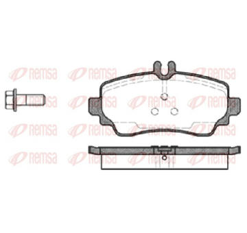 Sada brzdových destiček, kotoučová brzda REMSA 0650.00