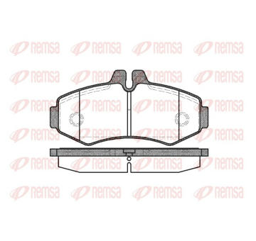 Sada brzdových destiček, kotoučová brzda REMSA 0701.00